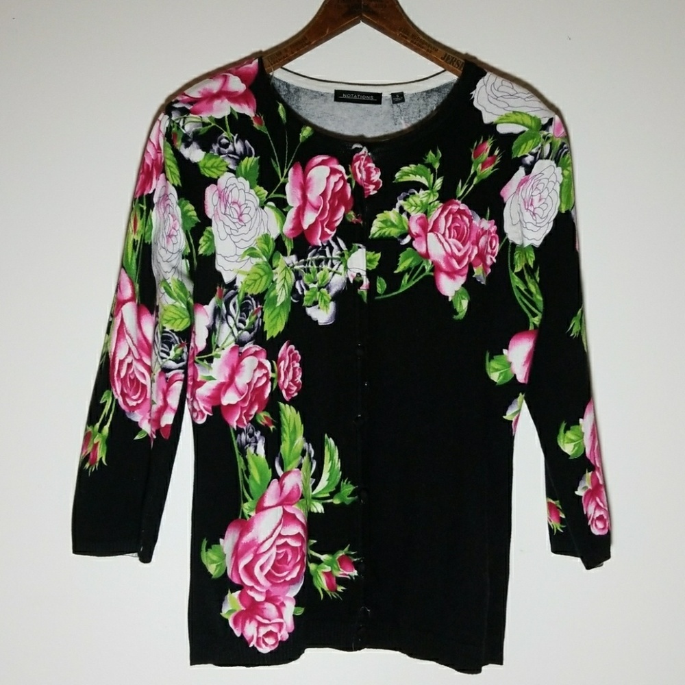 Notations Rose Cardigan